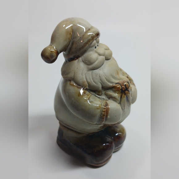 3.5" Scandinavian Ceramic Santa Claus Figurine. Vintage. Keramik. Glazed Pottery - Picture 3 of 5